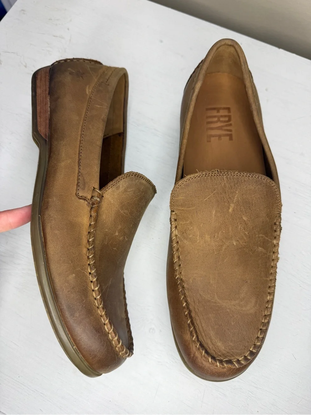 Men’s FRYE Lewis Venetian Loafers Sz 9